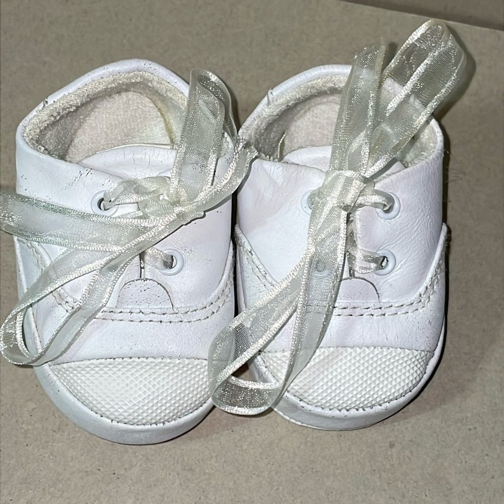 White Baby Shoes